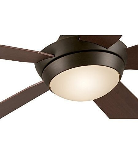 Portes 52-inch Aged Bronze Downrod Mount Indoor Ceiling Fan