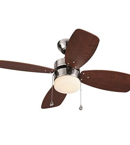 Harbor Breeze 36-inch Brushed Nickel Close Mount Indoor Ceiling Fan